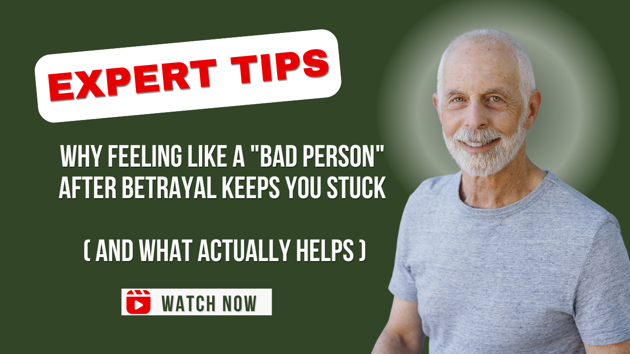 Why Feeling Like a "Bad Person" After Betrayal Keeps You Stuck ( And What Actually Helps )