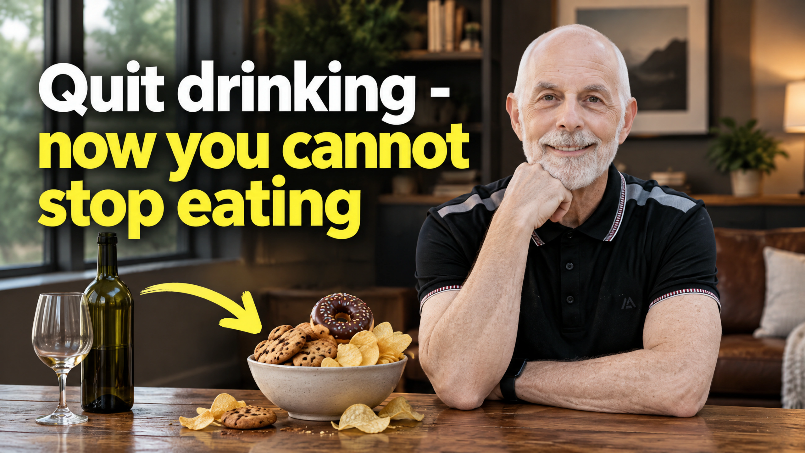Quit drinking - now you cannot stop eating